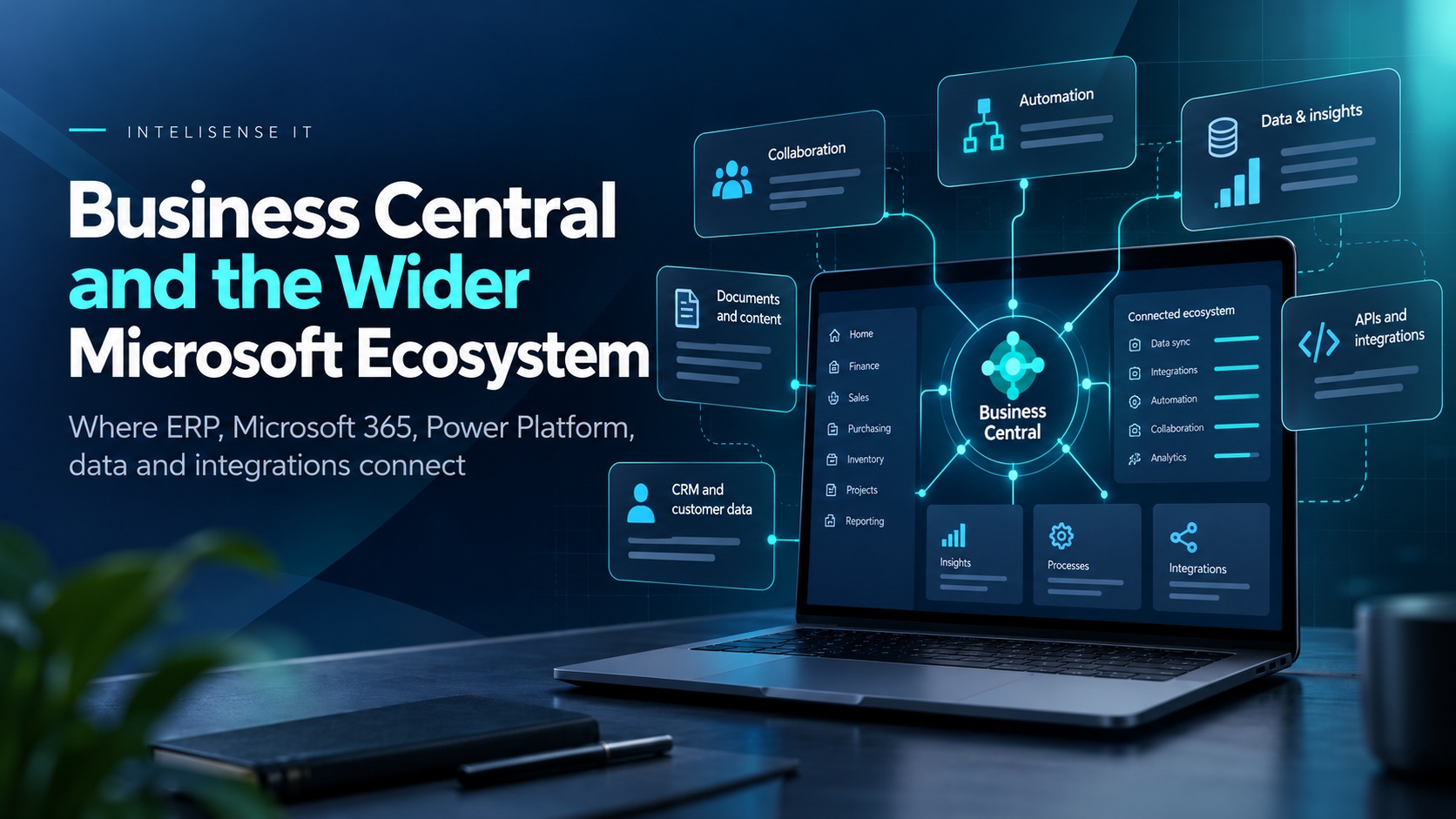 How Business Central connects with Microsoft 365, Power Platform, Dataverse and the wider Microsoft ecosystem.